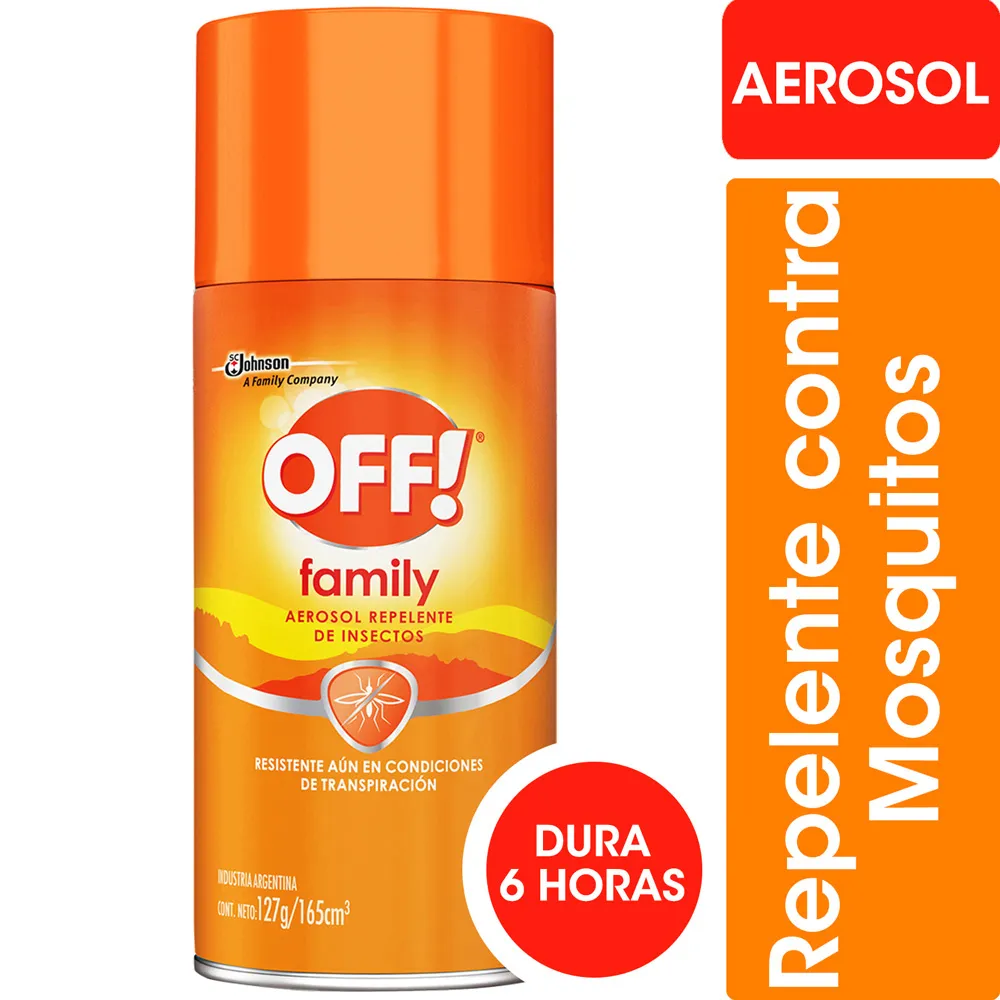 Repelente OFF aerosol 165cc