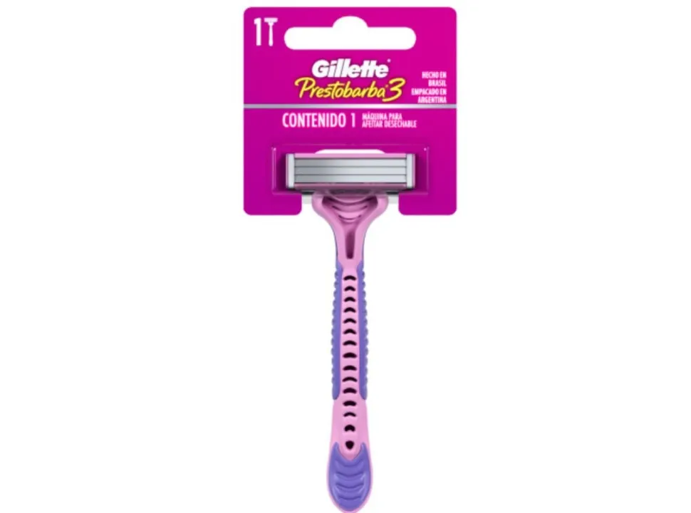 Maquina Afeitar GILLETE PrestoBarba3 Mujer (unidad)