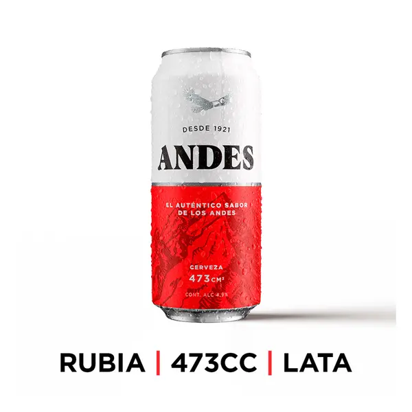 Cerveza Andes Lata 473 cc (BULTO X24)