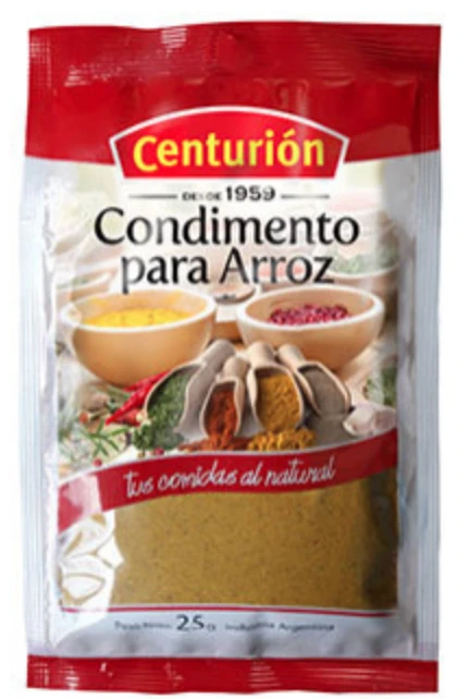 Condimento Para Arroz Centurion 10x25g