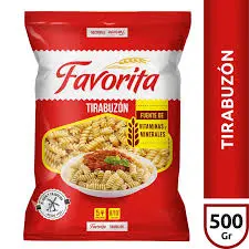 [Productos Almacen > Fideos / Granos / Molidos] Fideo FAVORITA Tirabuzón 500g