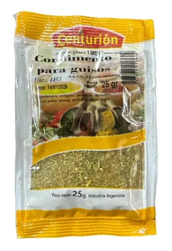Condimento P/Guiso y Tuco CENTURION (X10) 25gr