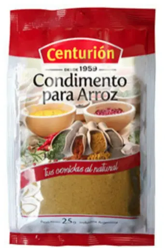 Condimento Para Arroz Centurion 10x25g